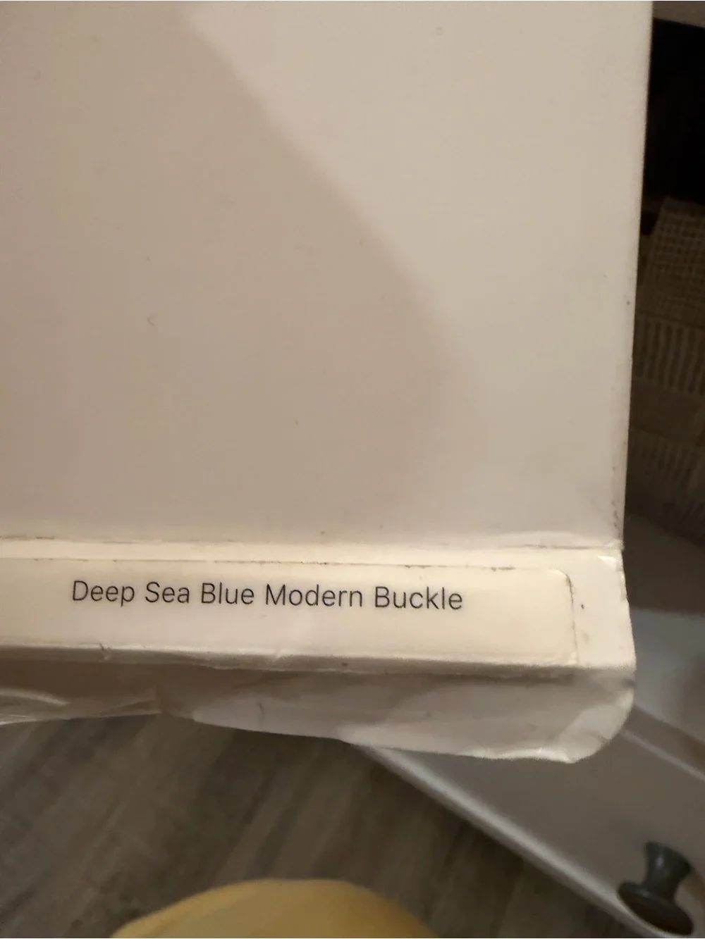 Apple Watch Deep Sea Blue Modern Buckle Leather Band Stainless Steel 40mm
